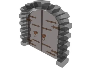 Archway Door 3D Model