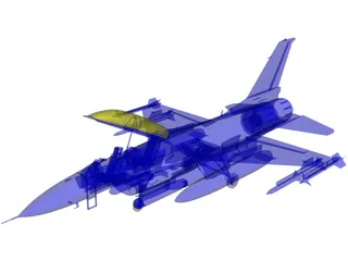 F-16D 3D Model