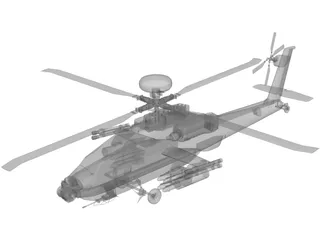 Boeing AH-64D Apache 3D Model