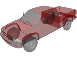 Dodge Dakota Sport (1999) 3D Model