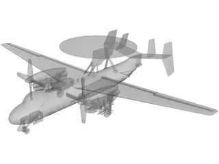 Grumman E-2C Hawkeye 3D Model