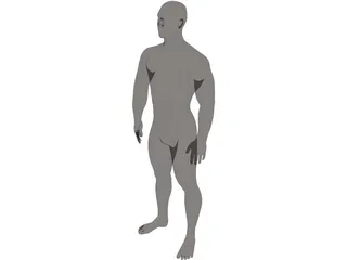 Muscle Man 3D Model