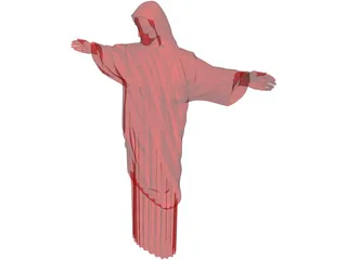 Christ Statue in Rio 3D Model