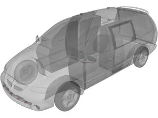 Dodge Caravan (1999) 3D Model