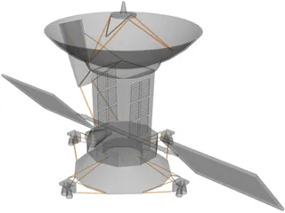 Magellan Satellite 3D Model