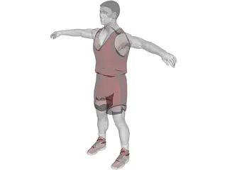 Basketball Player 3D Model