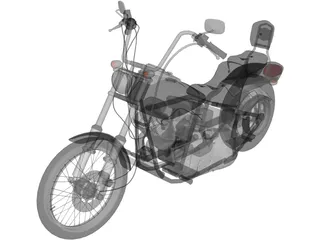 Harley-Davidson Softail (1987) 3D Model