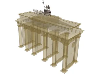 Brandenburg Gate Berlin 3D Model