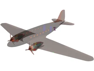 Douglas DC-3 3D Model