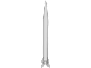 Scud B Missile 3D Model