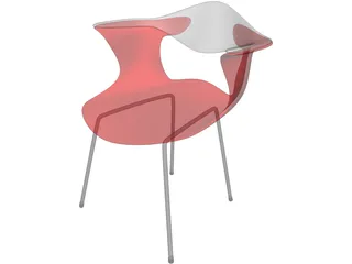 Chair Bluebelle Plastic 3D Model