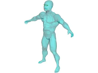 Muscle Man 3D Model