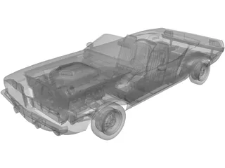 Plymouth Barracuda Cabrio (1970) 3D Model