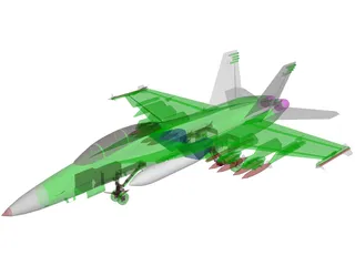 F-18F 3D Model
