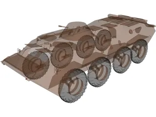 BTR-70 3D Model