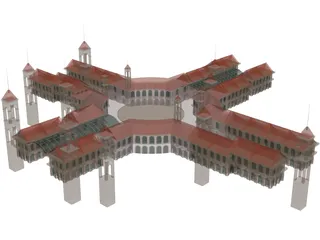 Shopping Centre 3D Model