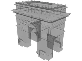 Arc of Triumf Paris 3D Model