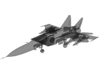 MiG-25 3D Model