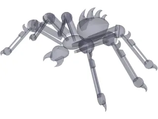 Robot Spider 3D Model