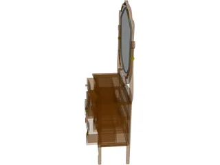 Dresser with Mirror 3D Model