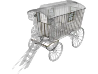 Gipsy Coach 3D Model