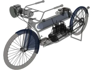 Henderson Model A (1912) 3D Model