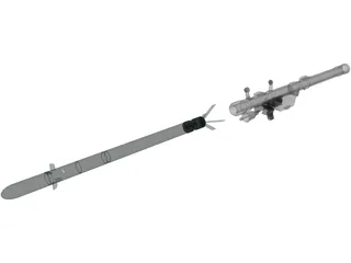 SA-7 Missile Launcher 3D Model