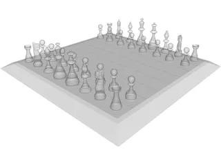 Chessboard 3D Model
