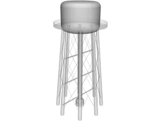 Water Tower 3D Model