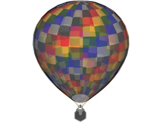 Hot Air Balloon 3D Model