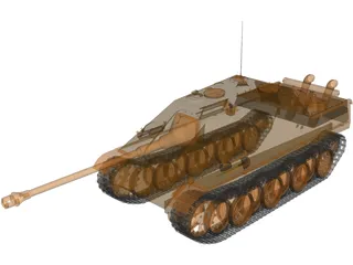 J Panther Tank 3D Model