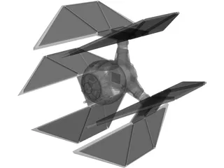 Star Wars Tie Defender 3D Model