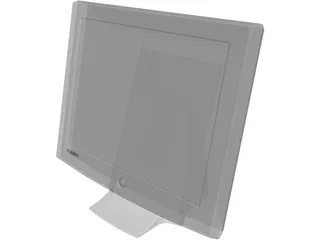 Monitor Computer Flat Screen 3D Model