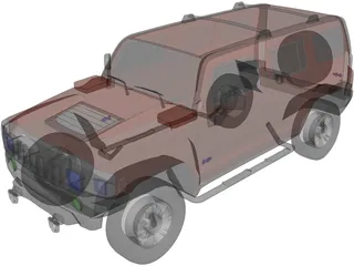 Hummer H3 3D Model