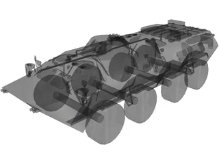 BTR-80 3D Model