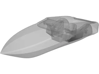 Baja 252 Boss Large Boat 3D Model