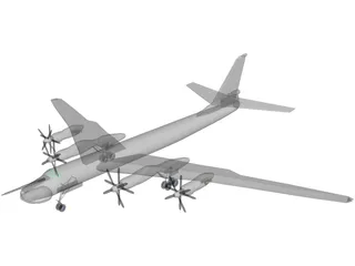 Tupolev Tu-95 Bear 3D Model