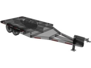 Flatbed Trailer 3D Model