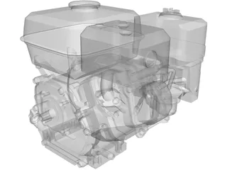 Honda GX160 Engine 3D Model