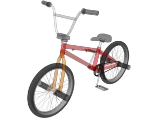 BMX Flame Bike 3D Model