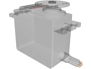 Hitec HS-475HB Servo Motor 3D Model