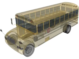 School Bus 3D Model