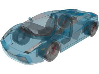 Lamborghini Gallardo (2008) 3D Model