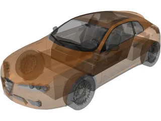 Alfa Romeo Brera 3D Model