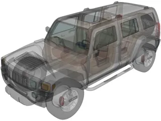 Hummer H3 3D Model