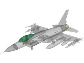 F-16 Falcon 3D Model