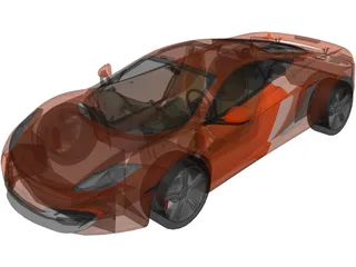 McLaren MP4-12C 3D Model