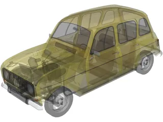 Renault 4 3D Model