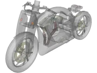 Motorcycle Yokohama 3D Model