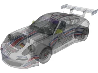 Porsche 911 997 GT3 RSR 3D Model